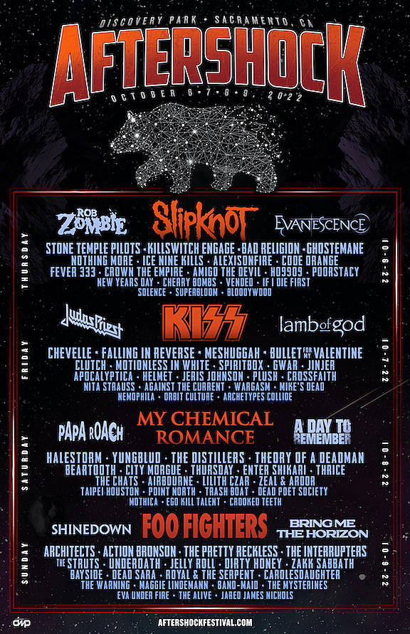 Aftershock 2022 Lineup Announced Slipknot, Foo Fighters, Rob Zombie